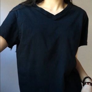 Black V-Neck Tee